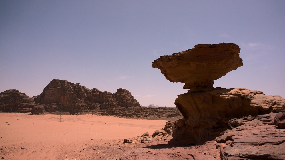 Rock formation at Wadi Rum