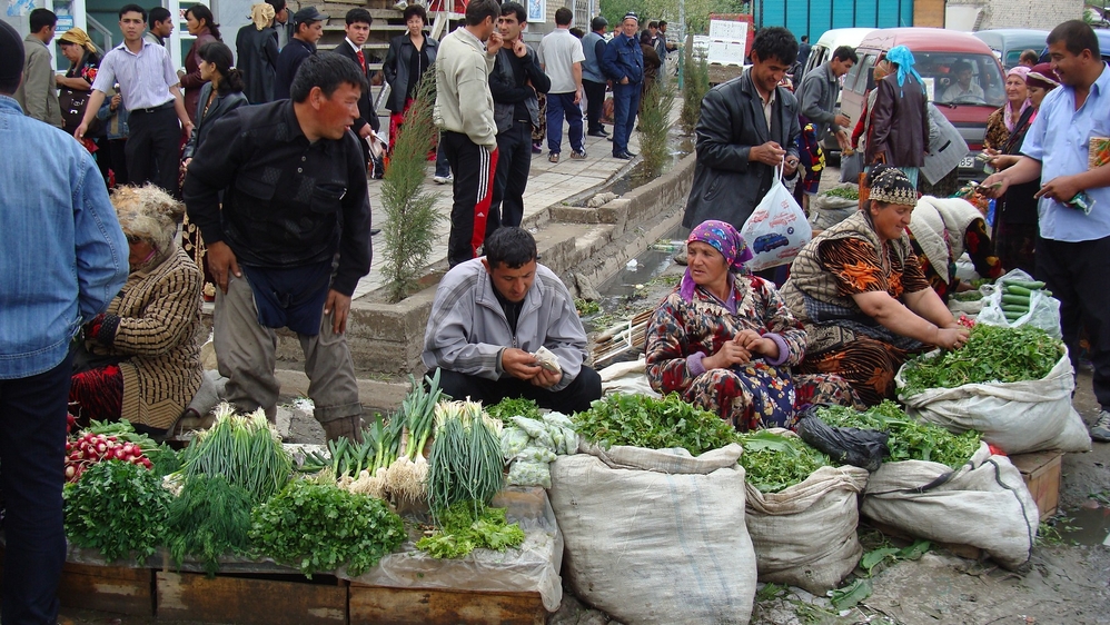 At the market in Samarkand