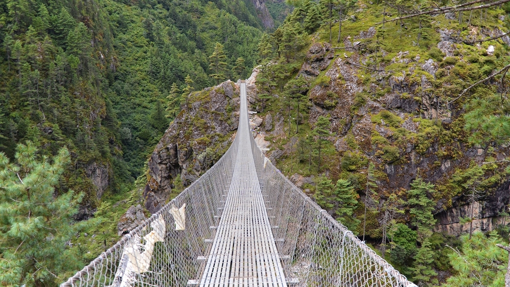 Suspension Bridge Lower Khumbu Valley