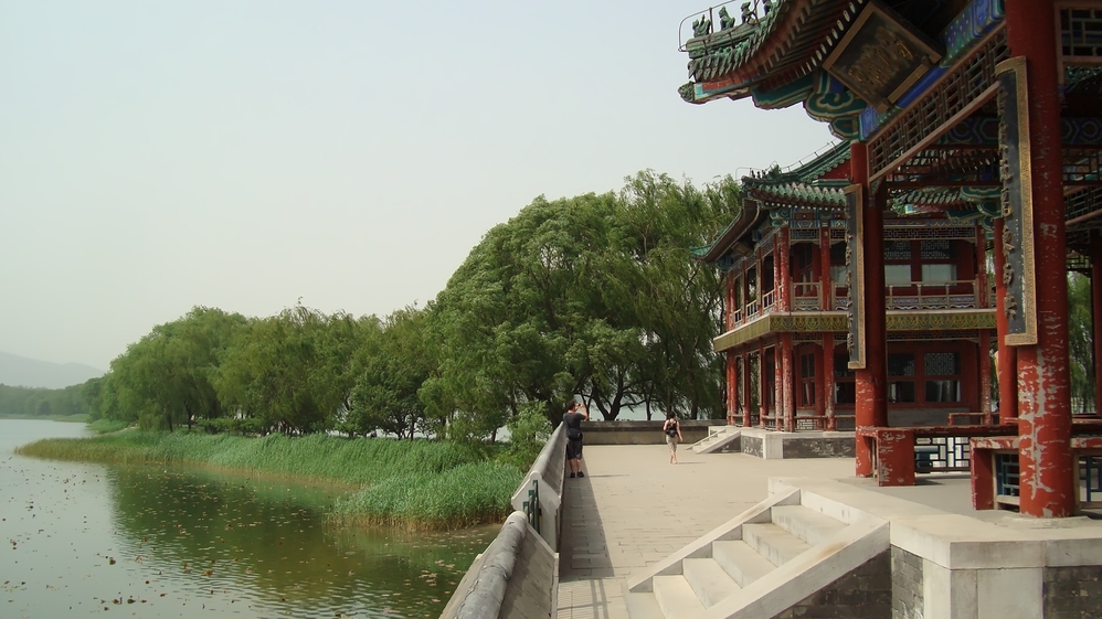 At the Summer Palace park in Beijing