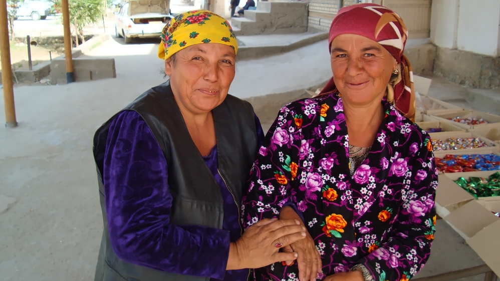 Uzbeks with a smile