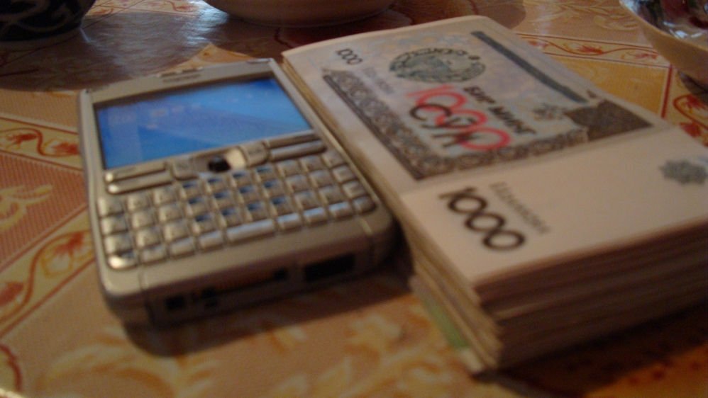 50 dollars worth of Uzbek sum