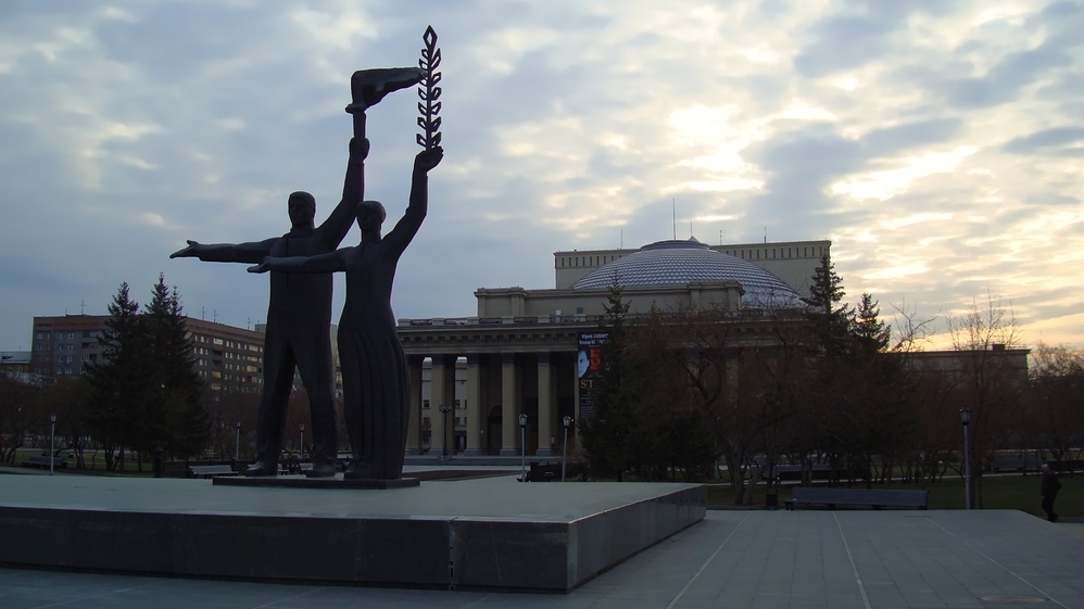 Statues in Novosibirsk