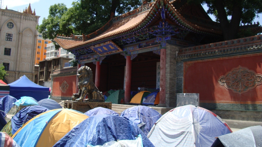 Tent village in Tianshui after the Chinese earthquake
