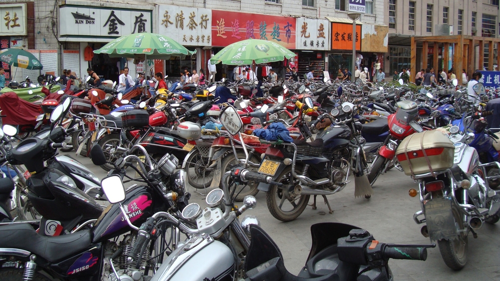 Parking lot in Tianshui